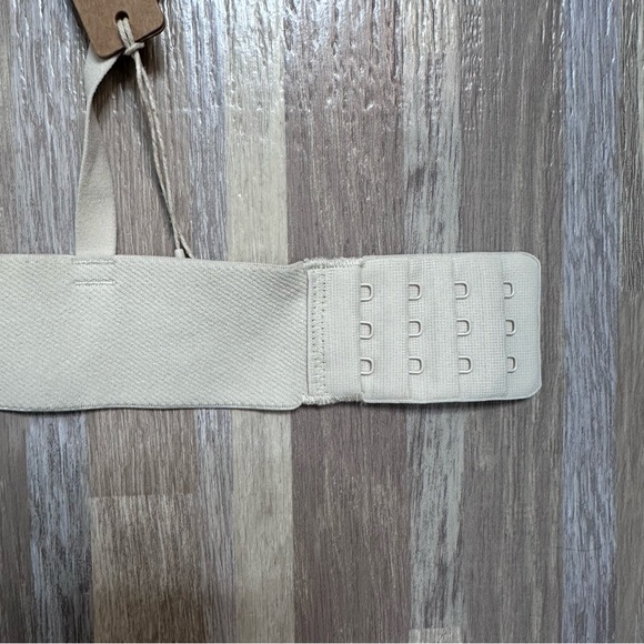 SKIMS Ribbed Cotton Plunge Bralette Oatmeal Heather Size XS NWT - Picture 6 of 12